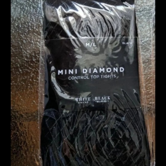 New Mini Diamond Black Tights Med/Lrg - Picture 5 of 7